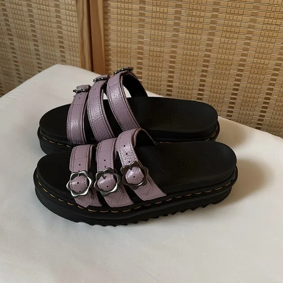 Dr. Martens Blaire Lilac Platform Sandal - Picture 4 of 16
